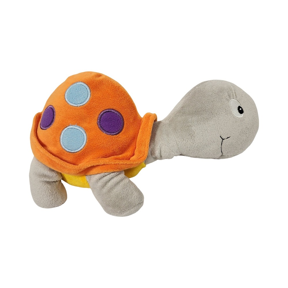 A&A Global Industries Plush Turtle Toy Orange Purple Blue Polka Dot‎